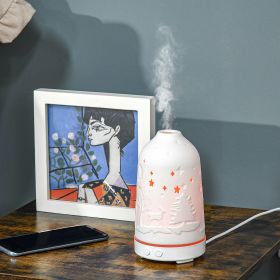 100ml Ultrasonic Aromatherapy Diffuser (Option: White-140x140x220 mm)